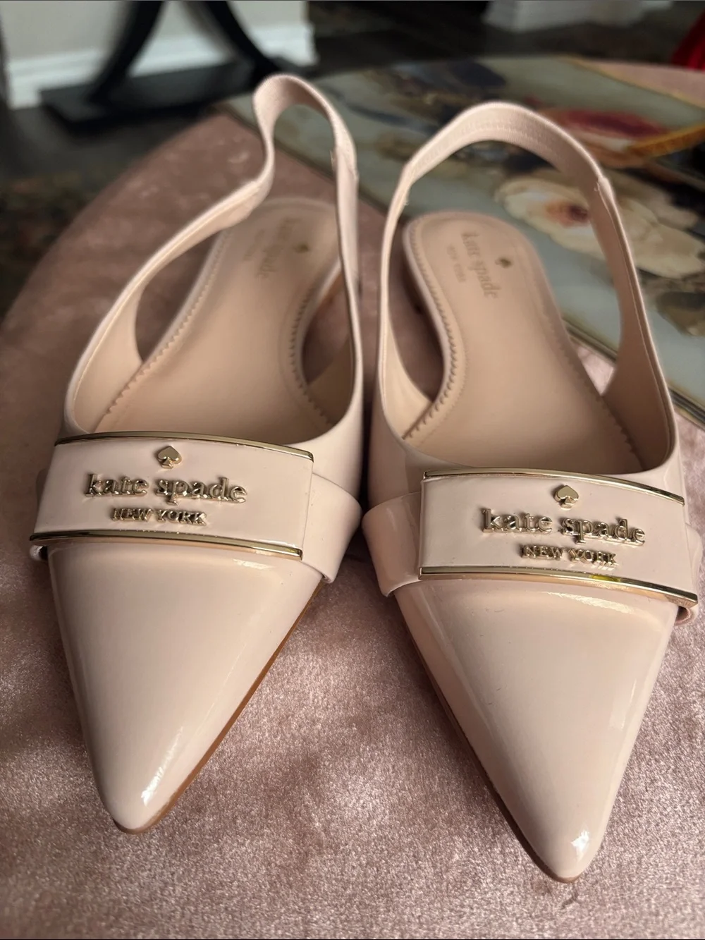 Cream shoes